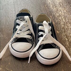 Converse Baby Black and White Sneakers